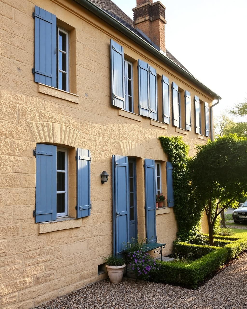 Maison en pierres dorées du Beaujolais